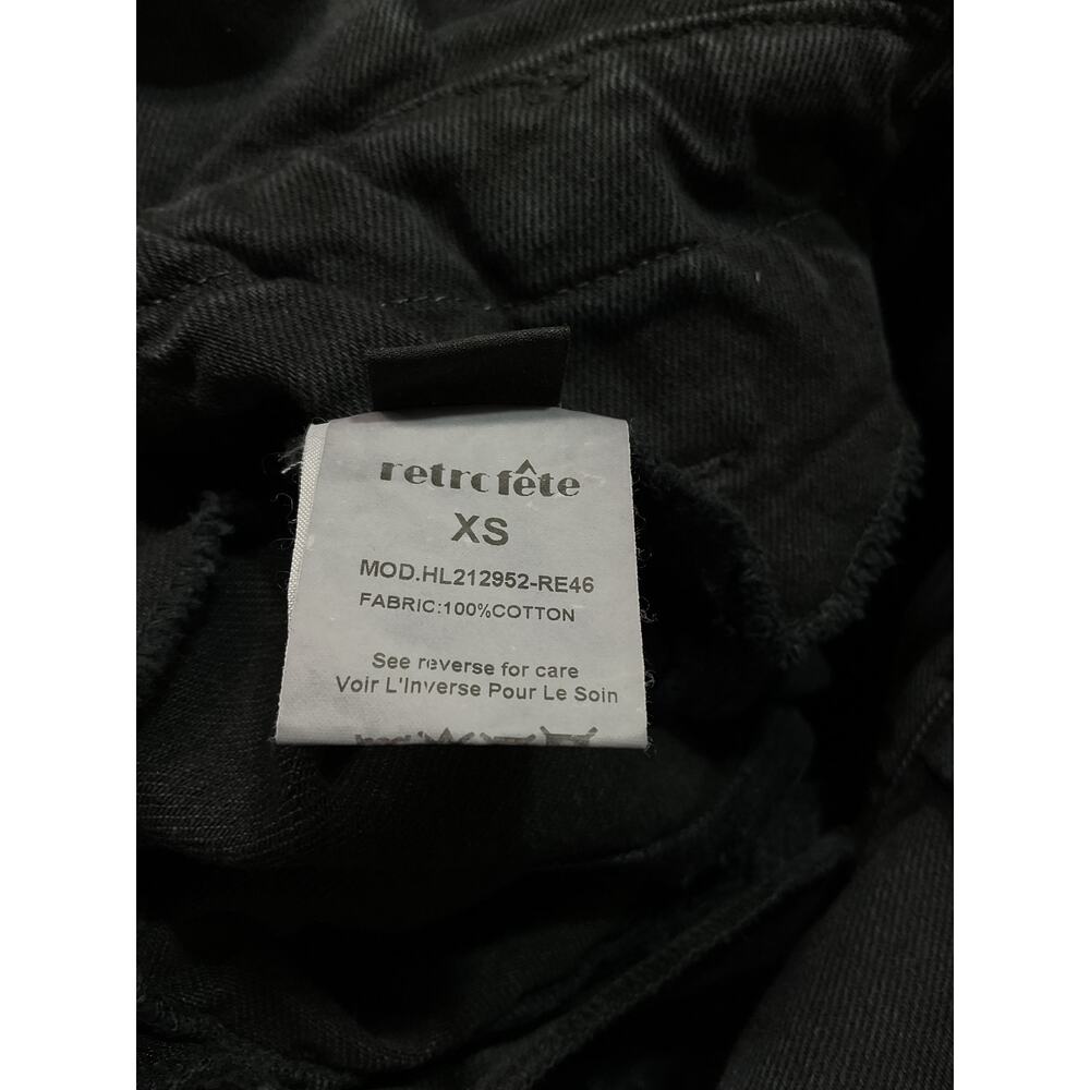Retrofete Belted Jet Black Shalina Skirt Size XS - Picture 5 of 5